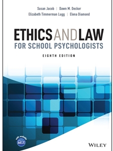 ETHICS+LAW FOR SCHOOL PSYCHOLOGISTS