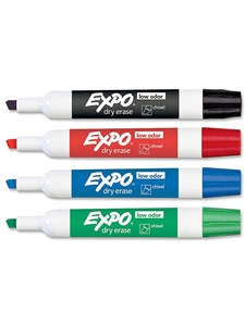 Expo Low Odor Dry Erase Marker Set