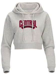 CWU Ladies Cropped Gray Hood