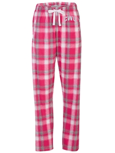 CWU Pink Plaid Flannel Pants