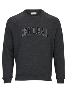 Charcoal French Terry Tonal Crew Neck