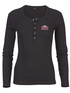 CWU Ladies Black Thermal Henley