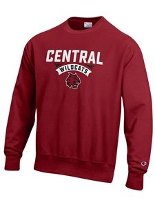 Crimson Champion Crew Neck Sweatshirt