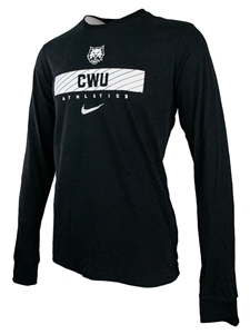 Nike Sideline Black Long Sleeve Tee