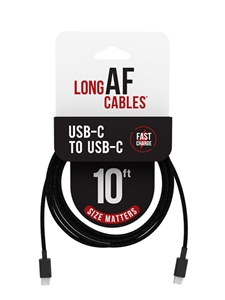 Long AF Cables 10ft - USB-C to USB-C