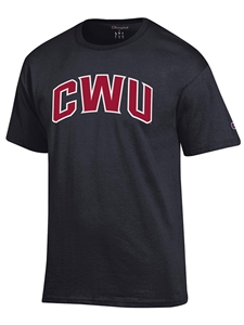 CWU Champion Black Tee