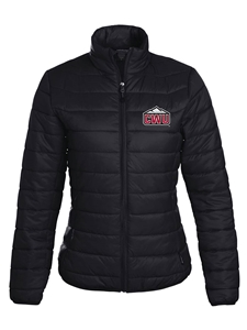 CWU Ladies Black Puffer Jacket