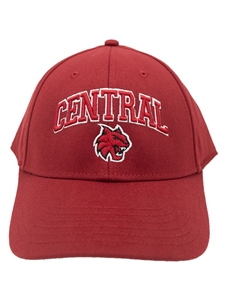 Central Crimson Fabric Snap Back Hat