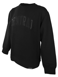 Central Solid Tonal Crew Neck Sweatshirt