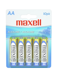 Maxell Alkaline Batteries - AA 10Pk BP
