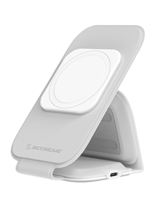 Scosche MagicMount Travel Folding 2-in-1 Wireless Charger - White
