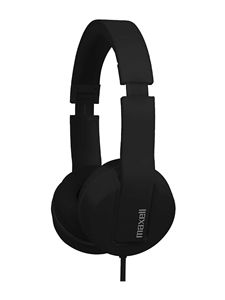 Maxell Solid On-Ear Headphones with Mic & Share Port - Black BP