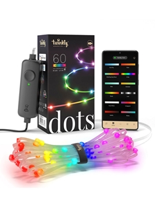 Twinkly DOTS Flexible LED String Lights - RGB 10Ft 60Ct Indoor-Clear Wire