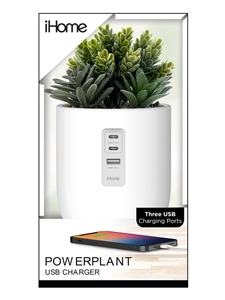 iHome POWERPLANT Plant Charging Station - White