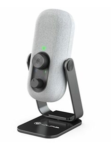 JLab Go Talk Wired Condenser, Dynamic Microphone for Studio, Podcasting, Gaming, Recording, Music - White