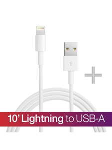 10' Lightning to USB-A Cables � White