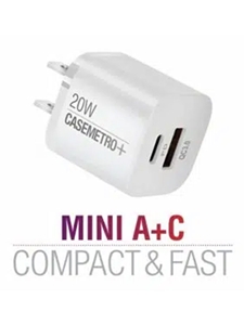 A+C DUAL FAST WALL CHARGER 20W