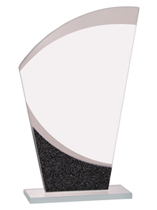 Wave Designer Glass Award (Customizable)