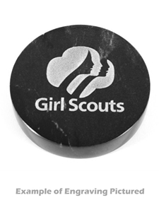 Marble Round Paperweight (Customizable)