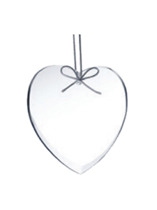 Ornament Crystal Heart (Customizable)