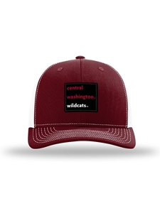 Crimson Trucker Hat with Patch
