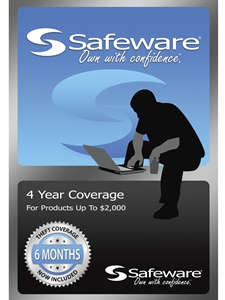 Safeware Blue Card - 4 Year Coverage Up To $2000