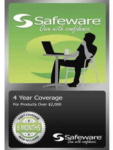 Safeware Green Card - 4 Year Coverage Over $2000