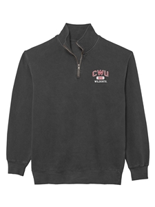 Washed Black CWU 1/4 Zip Sweatshirt