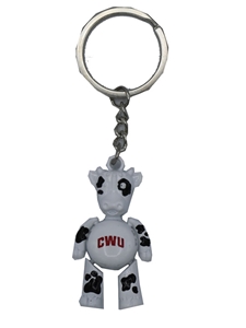 CWU Cow Keychain