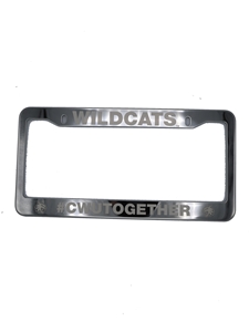 Wildcats Stainless Steel License Plate Frame