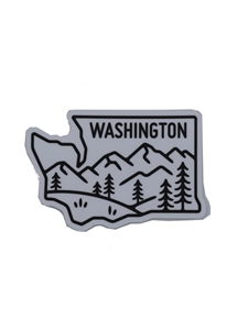 Black and White Washington Landscape Sticker