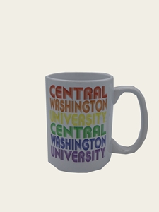 CWU Wildcat Pride Rainbow Mug