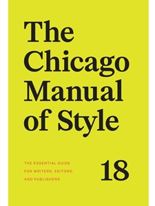 CHICAGO MANUAL OF STYLE