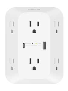 Belkin 6 Outlet Wall Surge Protector with USB-C and USB-A