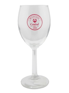 Central Wildcats Wine Glass