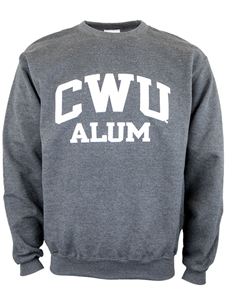 CWU Alumni Graphite Crew Neck