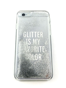 Kate Spade iPhone 6/6s Silver Liquid Glitter Case