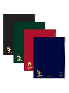 1 Subject Lefty Spiral Notebook -- Wide Ruled