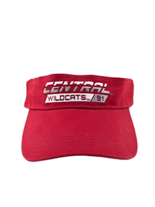 Central Wildcats Crimson Visor