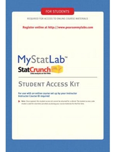 MYSTATLAB STUDENT ACCESS CODE CARD ALTERNATE TO BUNLDE (EBOOK)