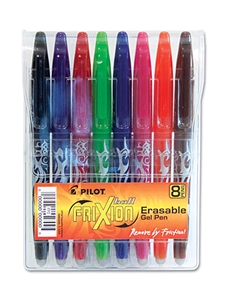 Frixion Erasable Gel Pen 0.7mm Fine 8 Pack