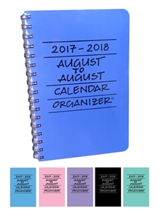 August to August 2017-18 Calendar Organizer