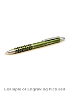 Soft Grip Green Pen (Customizable)