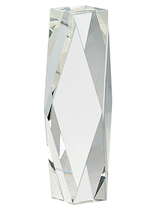 Crystal Facet Tower Award (Customizable)